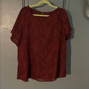 💁‍♀️WOMENS BloomChic Deep Red Blouse